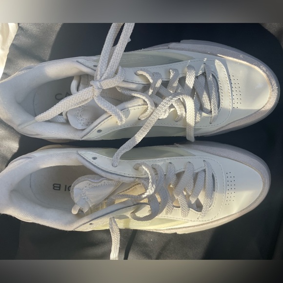 Cardi B Reebok Club B Shiny White Patent Leather & Translucent Shoes US 10 EU 41 - Picture 12 of 16